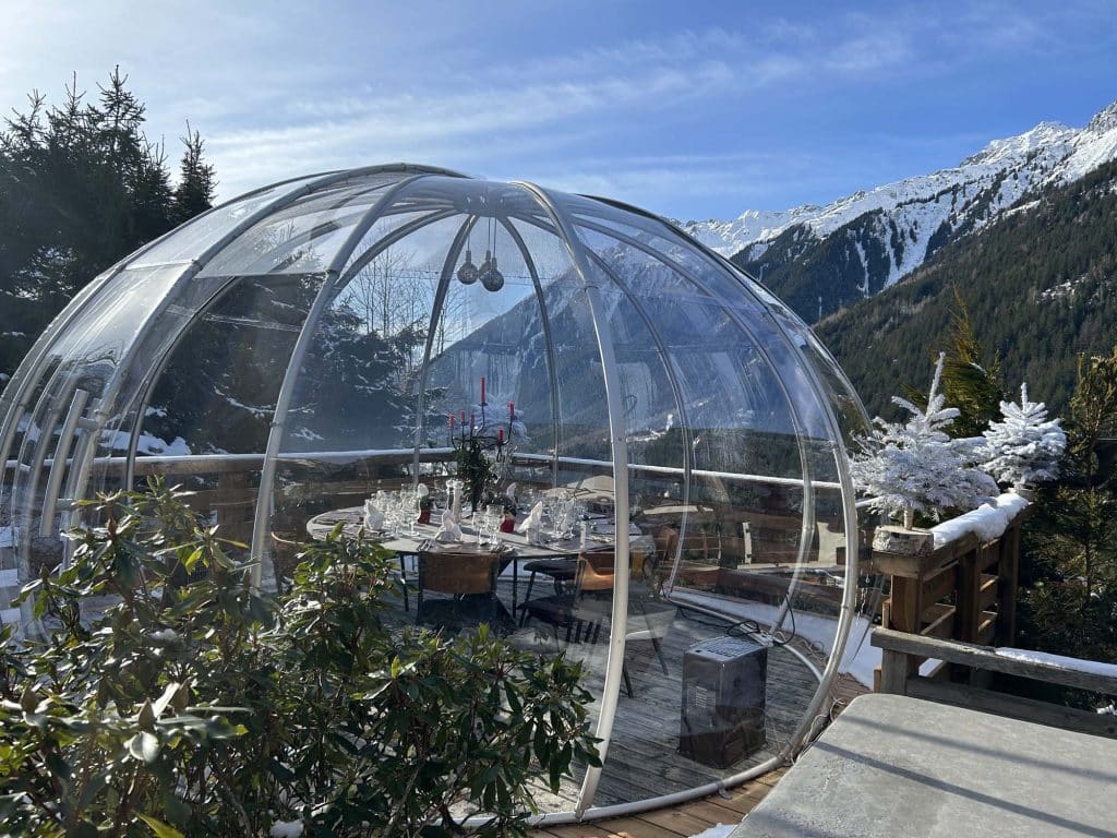 La bulle de Philippe - Restaurant Les Tables de Philippe à Chamonix Mont-Blanc